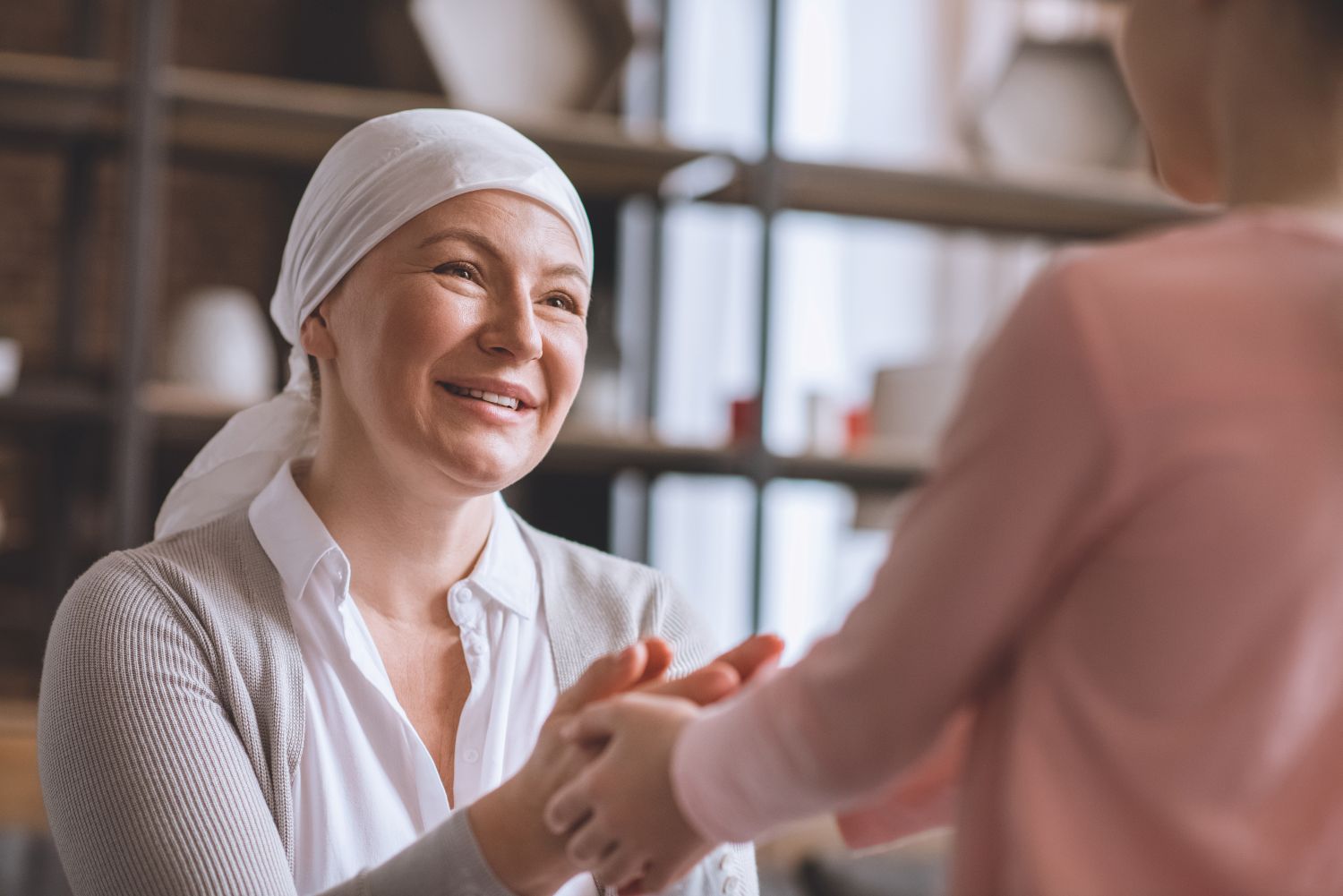 woman with cancer with insurance